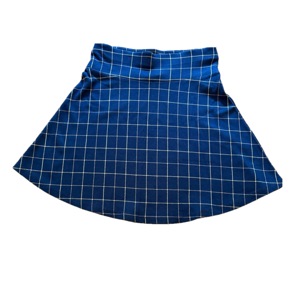 LOFT Plaid Pull On Flippy Skirt NWOT - Picture 4 of 8